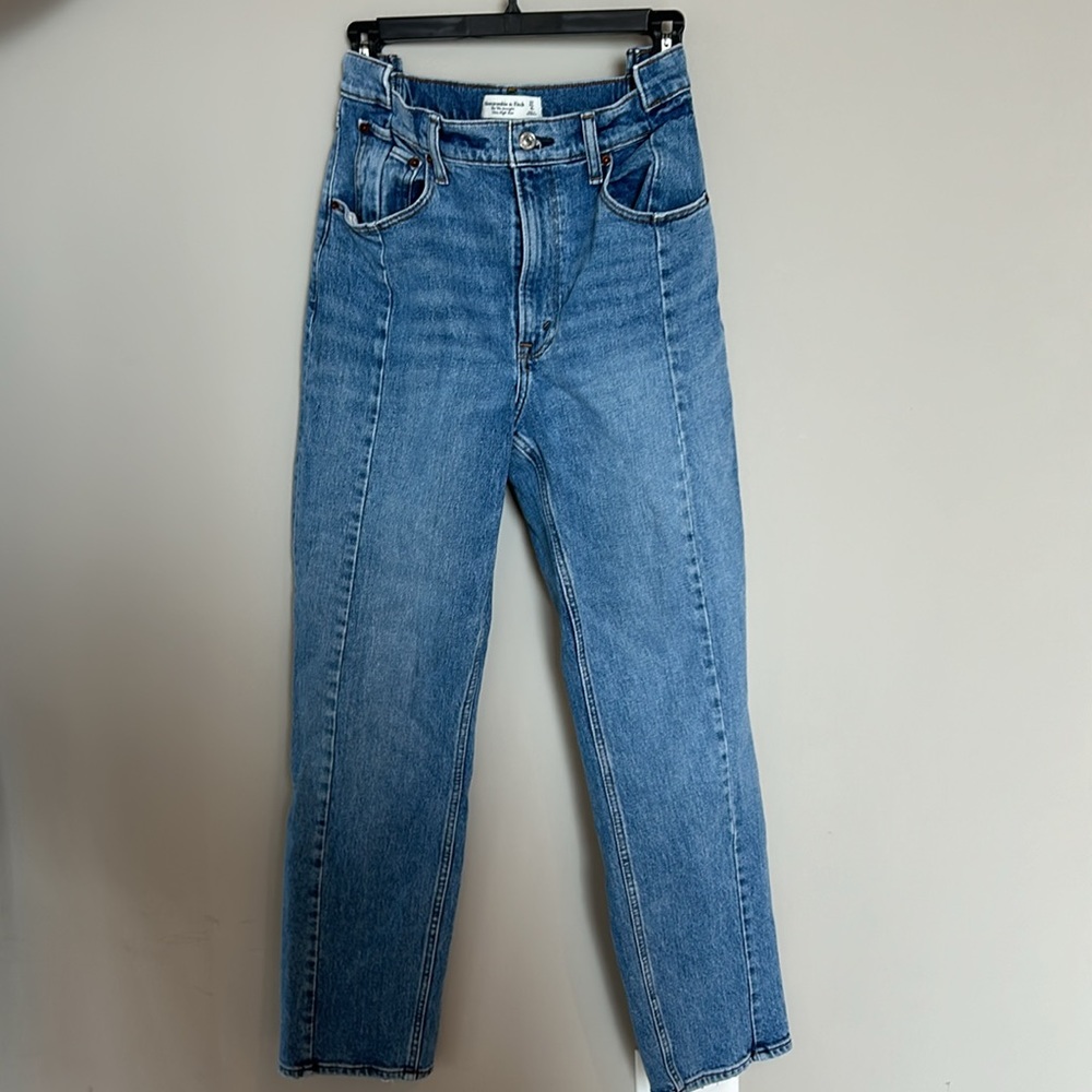 Abercrombie & Fitch 90’s Straight Ultra High Rise Jeans with Side Detail